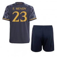 Camisa de Futebol Real Madrid Ferland Mendy #23 Equipamento Secundário Infantil 2023-24 Manga Curta (+ Calças curtas)